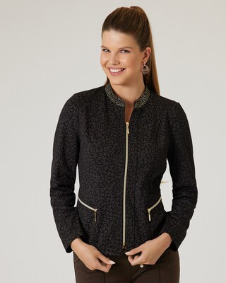 Jacke mit Foliendruck