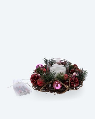 Weihnachtliche LED-Tischdekoration