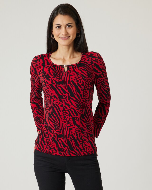 Shirt mit Animal-Druck