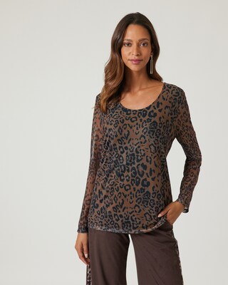 Shirt mit Mesh & Druck