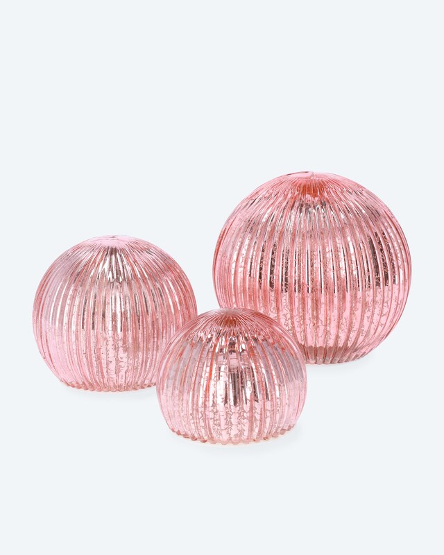 Outdoor LED-Glaskugeln 3er-Set