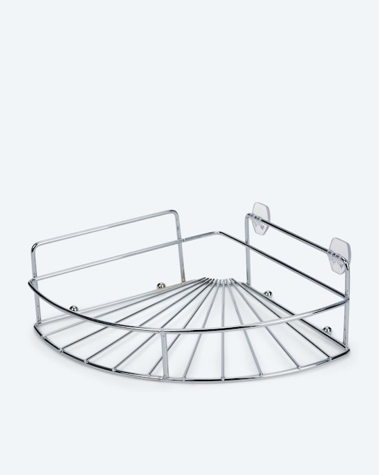 Produktabbildung für Edelstahl-Eckregal mit Magischen Haken
