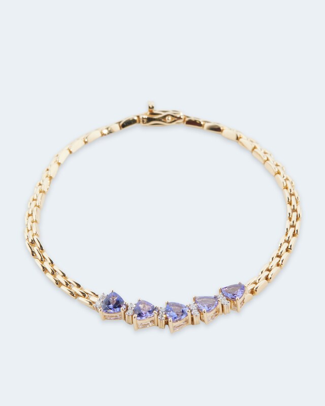 Armband mit Tansaniten & Brillanten