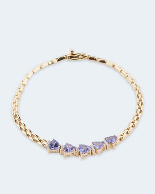 Armband mit Tansaniten & Brillanten