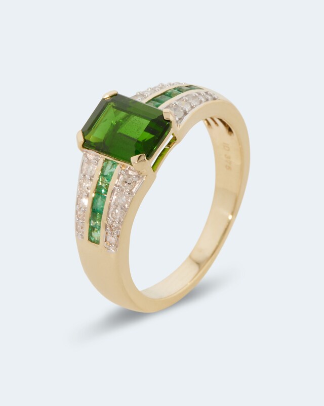 Ring mit Chromdiopsid