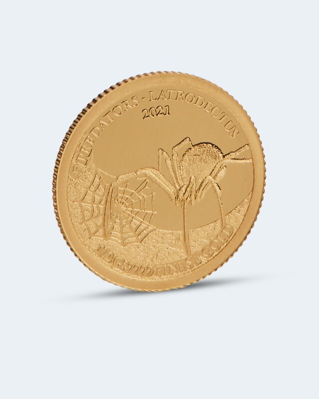 Goldmünze Predators: Spinne 2021