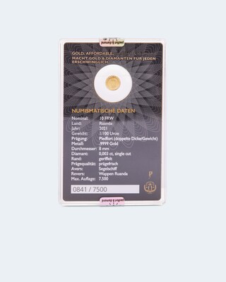 Goldmünze Piedfort Diamond Magellan 2021