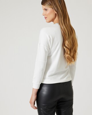 Sweatshirt mit Statement-Print