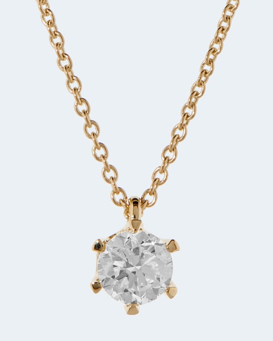 Produktabbildung für Brillant-Anhänger mit Kette 0,70 ct