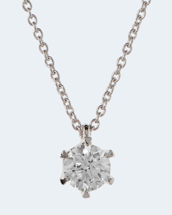 Produktabbildung für Brillant-Anhänger mit Kette 0,70 ct