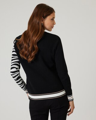Jacquardpullover mit Animal-Design