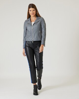 Lederjacke mit BR-Logo