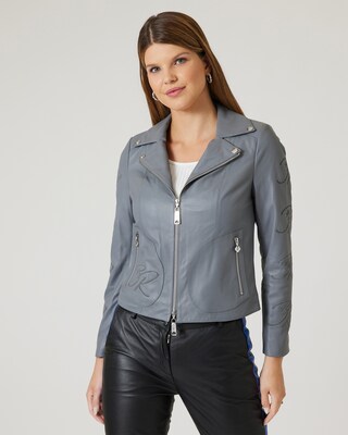 Lederjacke mit BR-Logo