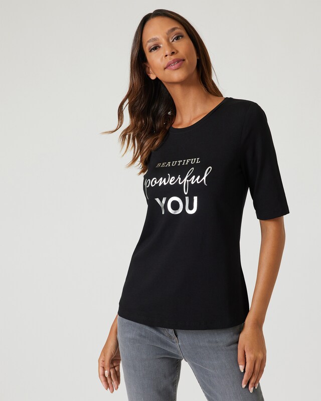 Logoshiert mit Metallic-Print