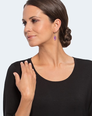 Ohrhänger mit Amethyst oder SWZ-Perle
