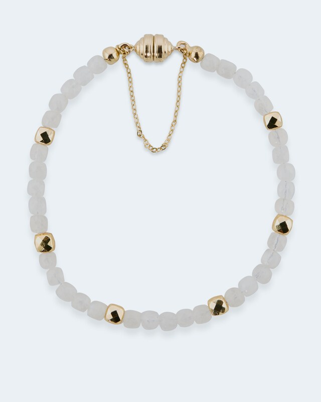 Armband mit Mondstein , M