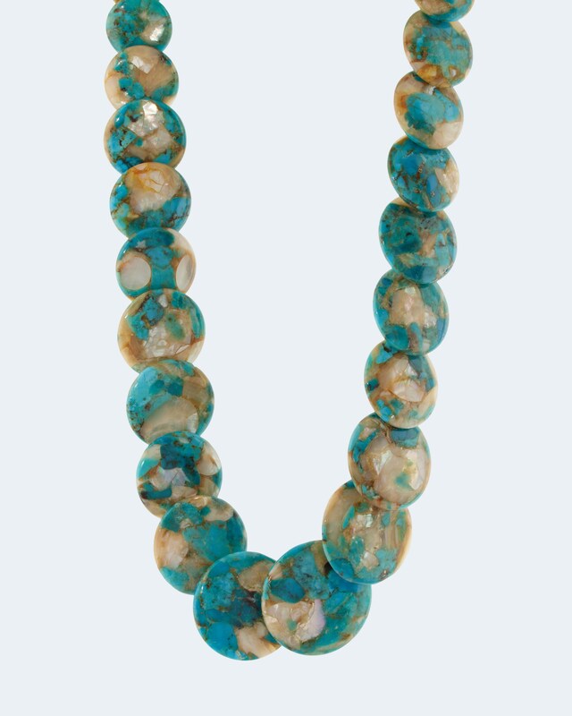 Collier mit Türkis-Perlmutt