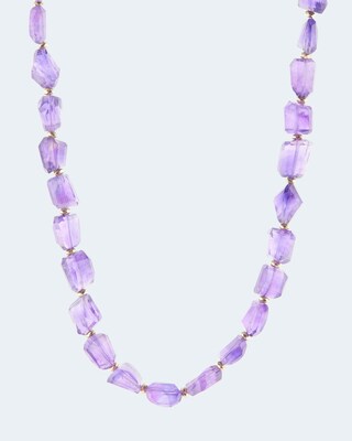 Collier mit Amethyst und Pyrit