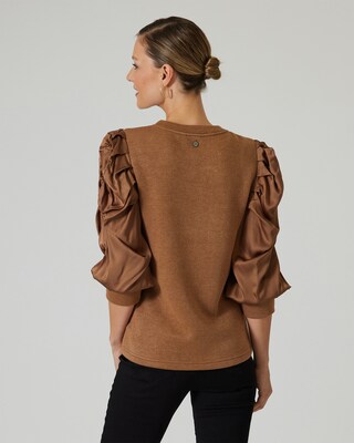 Shirt mit Satin