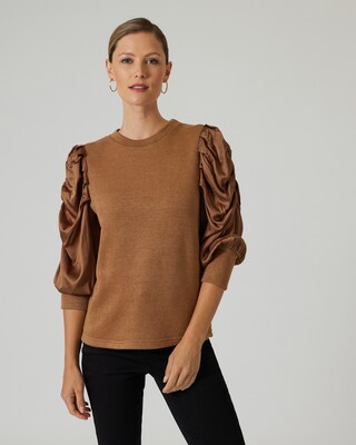 Shirt mit Satin