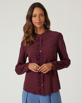 Bluse mit Rüschen