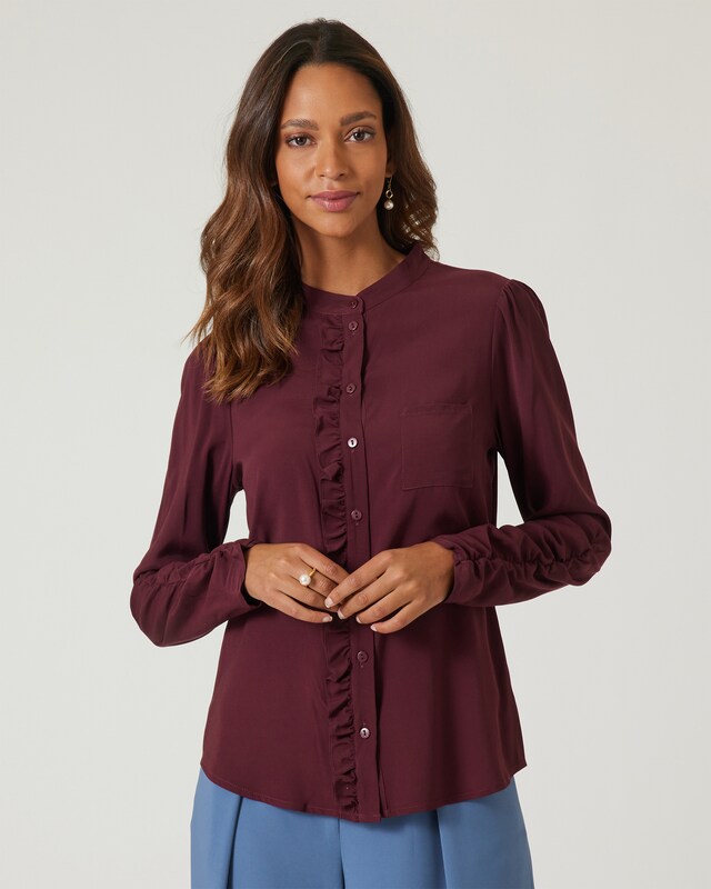 Bluse mit Rüschen