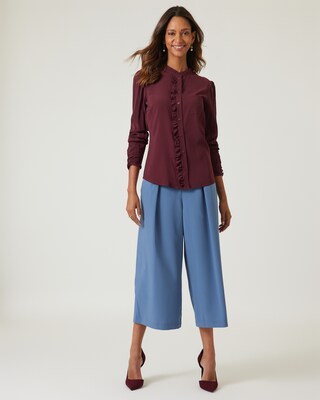 Bluse mit Rüschen