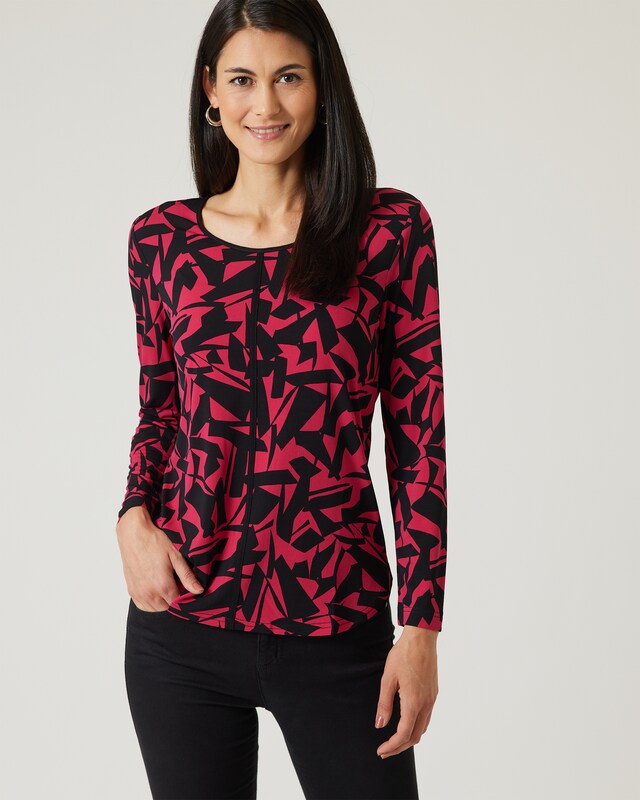 Longshirt mit Grafikdruck