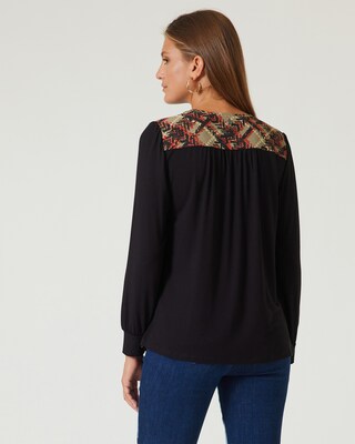 Shirt im Blusenstil