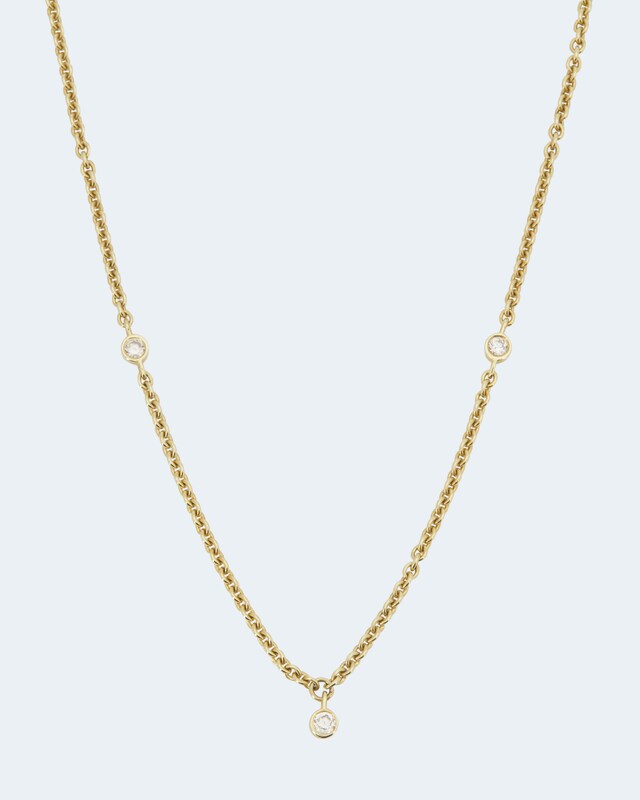 Brillant-Collier mit 0,24 Karat