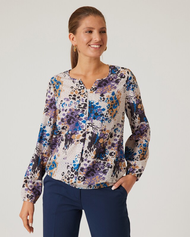 Bluse mit Animal-Druck
