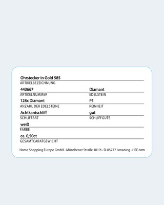Diamant-Ohrstecker 0,50 ct