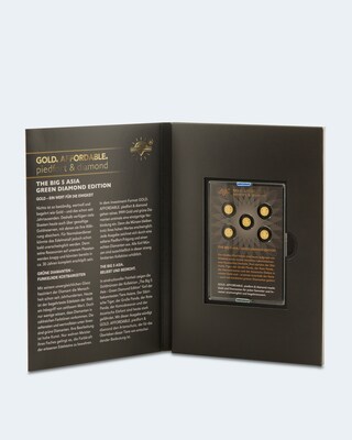 Piedfort Diamond Goldmünze Big Five Asia