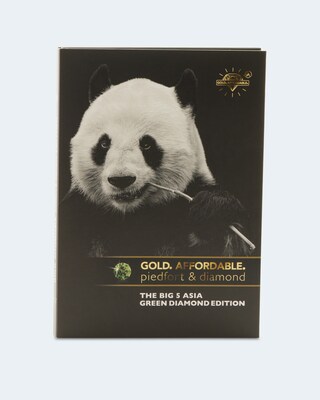 Piedfort Diamond Goldmünze Big Five Asia