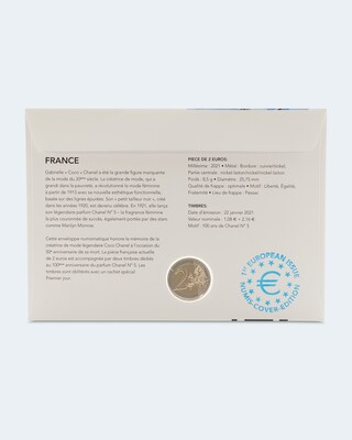 Numisbrief Frankreich Coco Chanel