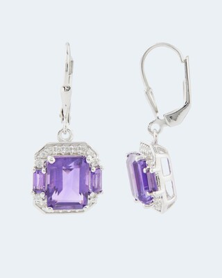 Ohrhänger mit Amethyst und Zirkon