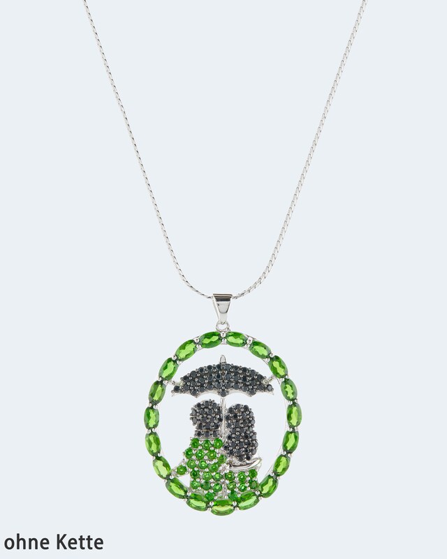 Anhänger mit Chromdiopsid