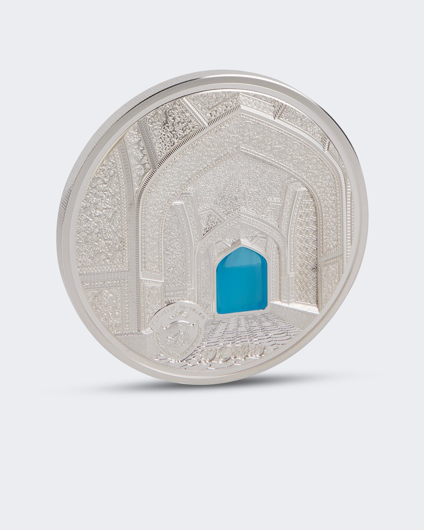 Produktabbildung für Silbermünze Glaskunst Isfahan 2020