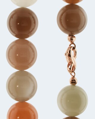 Collier aus Multi-Mondstein