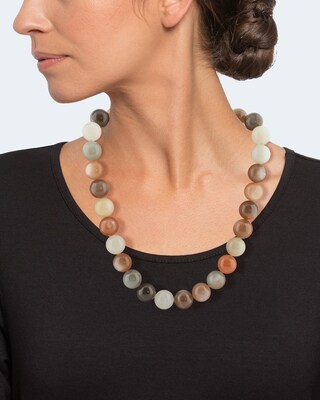 Collier aus Multi-Mondstein