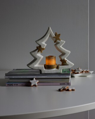 Keramikbaum mit LED-Votiverze
