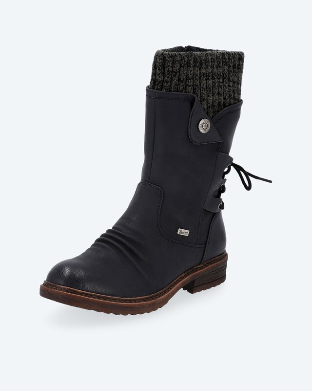 Kurzstiefel mit Strickschaft