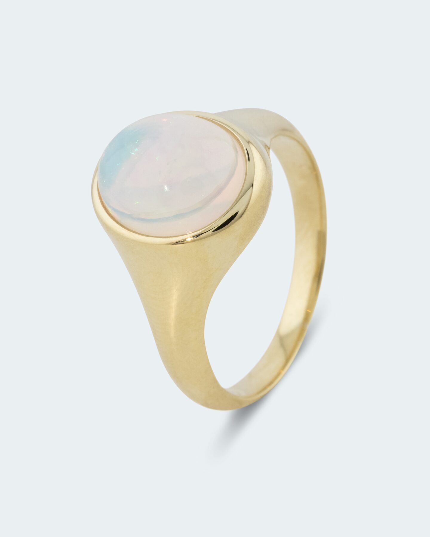 Produktabbildung für Ring mit weißem Opal
