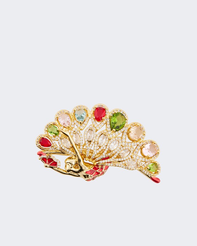 Brosche mit Zirkonia