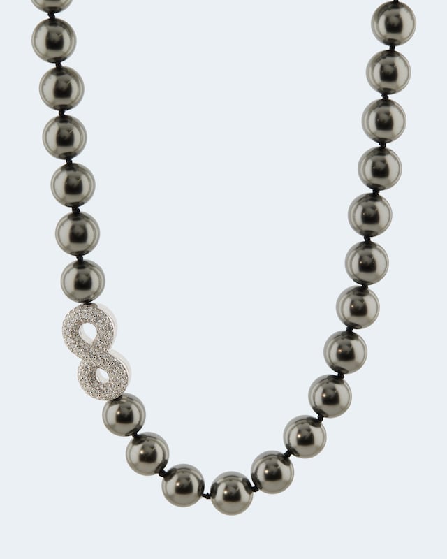 Collier MK-Perle 12mm & Zirkonia