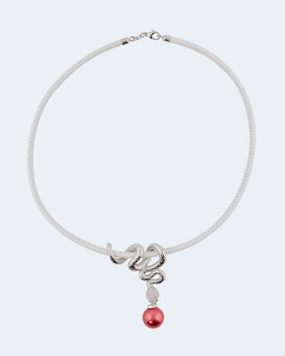 Ledercollier mit Anhänger