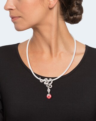 Ledercollier mit Anhänger