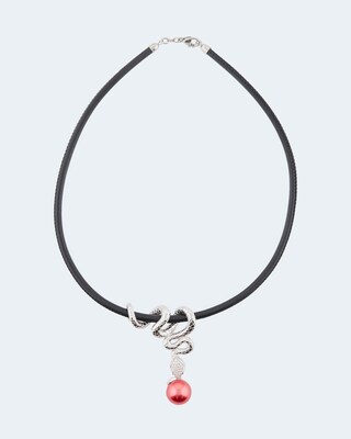 Ledercollier mit Anhänger