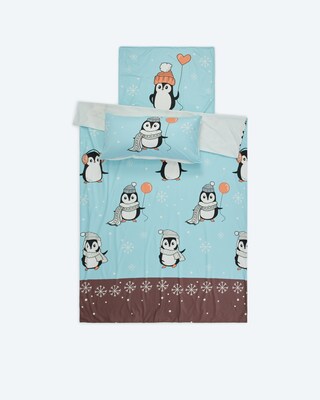 Wendebettwäsche "Pinguine", 3tlg.