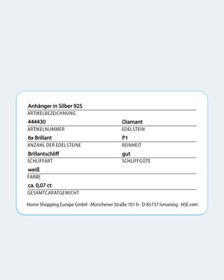 Brillantanhänger 0,07 ct